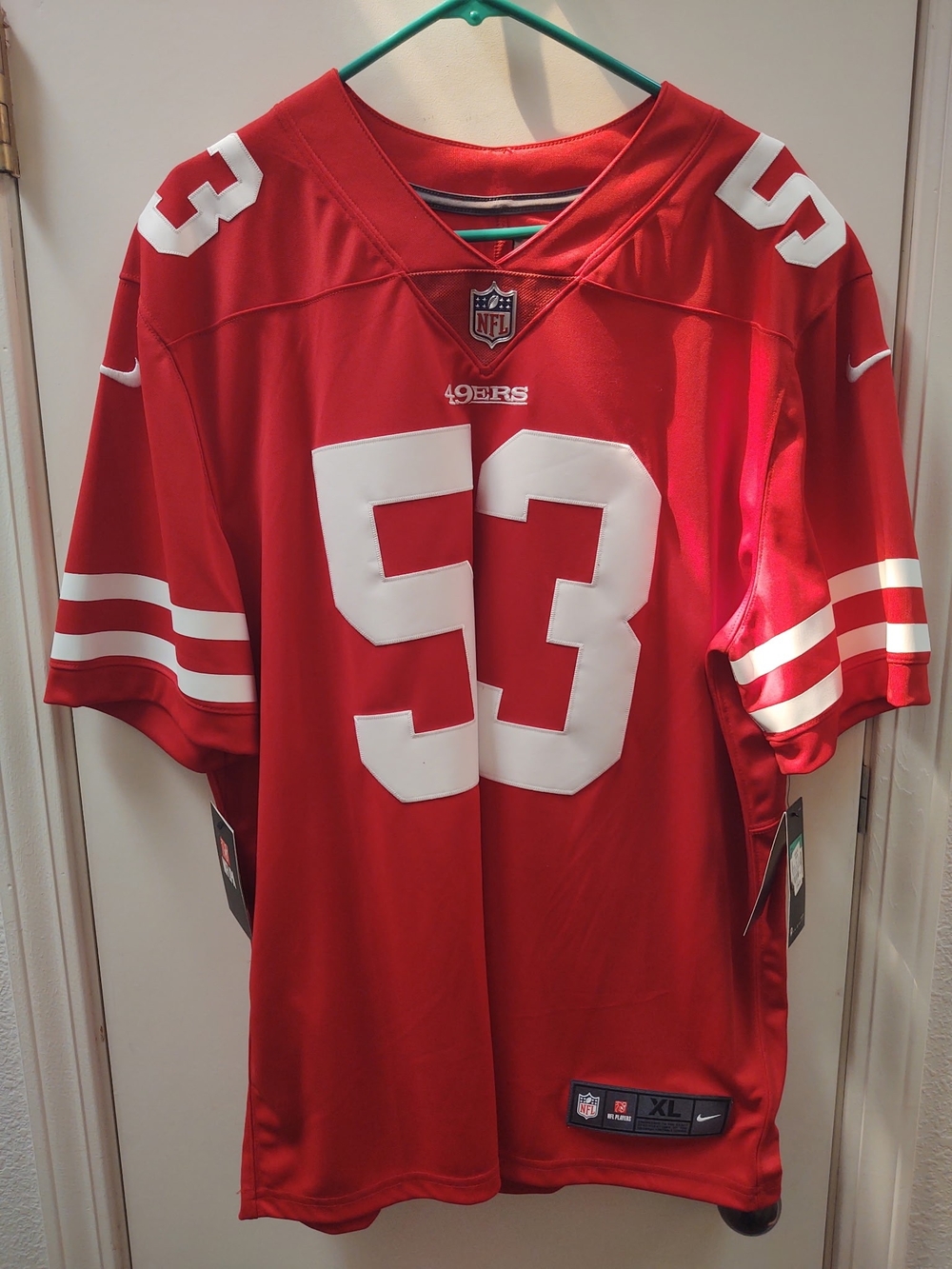 Nike 49ers Bowman Football Jersey #53